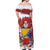 Bosnia and Herzegovina Christmas Off Shoulder Maxi Dress Santa With National Flag - Wonder Print Shop