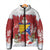 Bosnia and Herzegovina Christmas Padded Jacket Santa With National Flag - Wonder Print Shop
