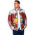 Bosnia and Herzegovina Christmas Padded Jacket Santa With National Flag - Wonder Print Shop