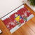 Bosnia and Herzegovina Christmas Rubber Doormat Santa With National Flag - Wonder Print Shop