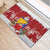 Bosnia and Herzegovina Christmas Rubber Doormat Santa With National Flag - Wonder Print Shop