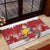 Bosnia and Herzegovina Christmas Rubber Doormat Santa With National Flag - Wonder Print Shop