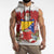 Bosnia and Herzegovina Christmas Sleeveless Hoodie Santa With National Flag - Wonder Print Shop