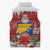 Bosnia and Herzegovina Christmas Sleeveless Puffer Jacket Santa With National Flag - Wonder Print Shop