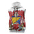 Bosnia and Herzegovina Christmas Sleeveless Zip Hoodie Santa With National Flag - Wonder Print Shop