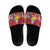 Bosnia and Herzegovina Christmas Slide Sandals Santa With National Flag - Wonder Print Shop