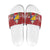 Bosnia and Herzegovina Christmas Slide Sandals Santa With National Flag - Wonder Print Shop
