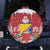 Bosnia and Herzegovina Christmas Spare Tire Cover Santa With National Flag - Wonder Print Shop