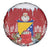 Bosnia and Herzegovina Christmas Spare Tire Cover Santa With National Flag - Wonder Print Shop