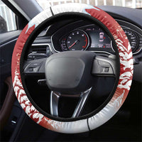 Bosnia and Herzegovina Christmas Steering Wheel Cover Santa With National Flag - Wonder Print Shop