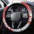 Bosnia and Herzegovina Christmas Steering Wheel Cover Santa With National Flag - Wonder Print Shop