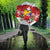 Bosnia and Herzegovina Christmas Umbrella Santa With National Flag - Wonder Print Shop