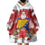 Bosnia and Herzegovina Christmas Wearable Blanket Hoodie Santa With National Flag - Wonder Print Shop