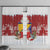 Bosnia and Herzegovina Christmas Window Curtain Santa With National Flag - Wonder Print Shop