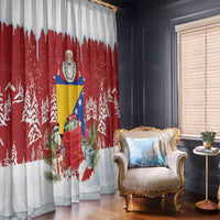 Bosnia and Herzegovina Christmas Window Curtain Santa With National Flag - Wonder Print Shop