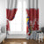 Bosnia and Herzegovina Christmas Window Curtain Santa With National Flag - Wonder Print Shop
