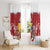 Bosnia and Herzegovina Christmas Window Curtain Santa With National Flag - Wonder Print Shop