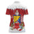 Bosnia and Herzegovina Christmas Women Polo Shirt Santa With National Flag - Wonder Print Shop