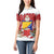 Bosnia and Herzegovina Christmas Women Polo Shirt Santa With National Flag - Wonder Print Shop