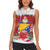 Bosnia and Herzegovina Christmas Women Sleeveless Polo Shirt Santa With National Flag - Wonder Print Shop