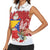 Bosnia and Herzegovina Christmas Women Sleeveless Polo Shirt Santa With National Flag - Wonder Print Shop
