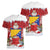 Bosnia and Herzegovina Christmas Women V-Neck T-Shirt Santa With National Flag - Wonder Print Shop