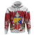 Bosnia and Herzegovina Christmas Zip Hoodie Santa With National Flag - Wonder Print Shop