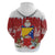 Bosnia and Herzegovina Christmas Zip Hoodie Santa With National Flag - Wonder Print Shop