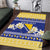 Personalized Bosnia and Herzegovina Christmas Area Rug Coat Of Arms Srecan Bozic - Wonder Print Shop