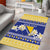 Personalized Bosnia and Herzegovina Christmas Area Rug Coat Of Arms Srecan Bozic - Wonder Print Shop