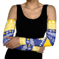 Personalized Bosnia and Herzegovina Christmas Arm Sleeves Coat Of Arms Srecan Bozic - Wonder Print Shop
