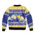 Personalized Bosnia and Herzegovina Christmas Bomber Jacket Coat Of Arms Srecan Bozic - Wonder Print Shop