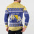 Personalized Bosnia and Herzegovina Christmas Button Sweatshirt Coat Of Arms Srecan Bozic - Wonder Print Shop
