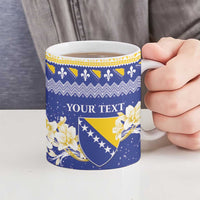 Personalized Bosnia and Herzegovina Christmas Ceramic Mug Coat Of Arms Srecan Bozic - Wonder Print Shop