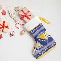Personalized Bosnia and Herzegovina Christmas Stocking Coat Of Arms Srecan Bozic - Wonder Print Shop