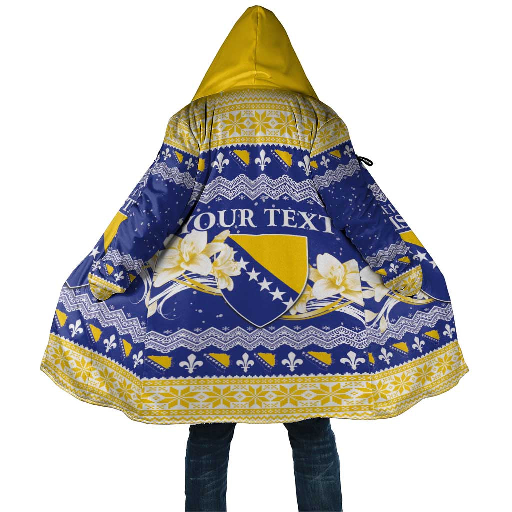 Personalized Bosnia and Herzegovina Christmas Cloak Coat Of Arms Srecan Bozic - Wonder Print Shop