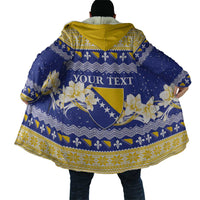 Personalized Bosnia and Herzegovina Christmas Cloak Coat Of Arms Srecan Bozic - Wonder Print Shop