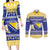 Personalized Bosnia and Herzegovina Christmas Couples Matching Long Sleeve Bodycon Dress and Long Sleeve Button Shirt Coat Of Arms Srecan Bozic - Wonder Print Shop