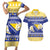 Personalized Bosnia and Herzegovina Christmas Couples Matching Short Sleeve Bodycon Dress and Hawaiian Shirt Coat Of Arms Srecan Bozic - Wonder Print Shop