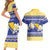 Personalized Bosnia and Herzegovina Christmas Couples Matching Short Sleeve Bodycon Dress and Hawaiian Shirt Coat Of Arms Srecan Bozic - Wonder Print Shop