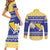 Personalized Bosnia and Herzegovina Christmas Couples Matching Short Sleeve Bodycon Dress and Long Sleeve Button Shirt Coat Of Arms Srecan Bozic - Wonder Print Shop