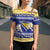Personalized Bosnia and Herzegovina Christmas Cross Shoulder Shirt Coat Of Arms Srecan Bozic - Wonder Print Shop
