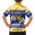 Personalized Bosnia and Herzegovina Christmas Family Matching Off The Shoulder Long Sleeve Dress and Hawaiian Shirt Coat Of Arms Srecan Bozic - Wonder Print Shop