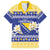 Personalized Bosnia and Herzegovina Christmas Family Matching Off The Shoulder Long Sleeve Dress and Hawaiian Shirt Coat Of Arms Srecan Bozic - Wonder Print Shop
