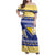 Personalized Bosnia and Herzegovina Christmas Family Matching Off Shoulder Maxi Dress and Hawaiian Shirt Coat Of Arms Srecan Bozic - Wonder Print Shop