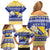 Personalized Bosnia and Herzegovina Christmas Family Matching Off Shoulder Short Dress and Hawaiian Shirt Coat Of Arms Srecan Bozic - Wonder Print Shop