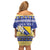 Personalized Bosnia and Herzegovina Christmas Family Matching Off Shoulder Short Dress and Hawaiian Shirt Coat Of Arms Srecan Bozic - Wonder Print Shop