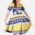 Personalized Bosnia and Herzegovina Christmas Family Matching Short Sleeve Bodycon Dress and Hawaiian Shirt Coat Of Arms Srecan Bozic - Wonder Print Shop