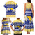 Personalized Bosnia and Herzegovina Christmas Family Matching Tank Maxi Dress and Hawaiian Shirt Coat Of Arms Srecan Bozic - Wonder Print Shop