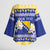Personalized Bosnia and Herzegovina Christmas Kimono Sleeve Blouse Coat Of Arms Srecan Bozic - Wonder Print Shop